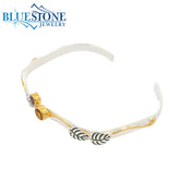 Silver & Gold Garden Bracelet with Citrine & Garnet